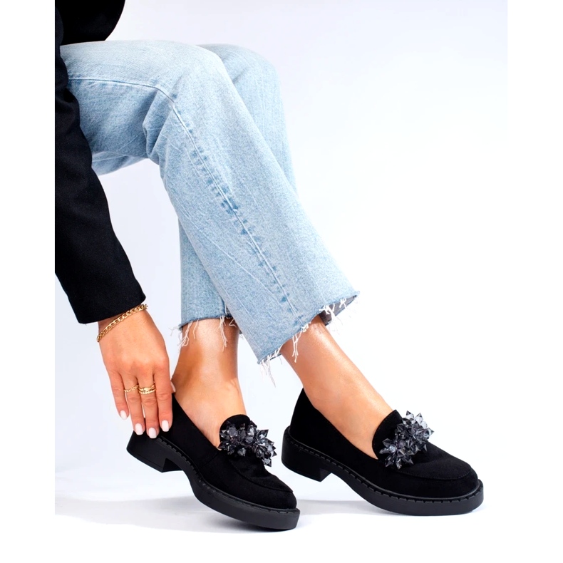 W. Potocki Dámské eko-party Potocki Loafers Black 12058bk černá 3