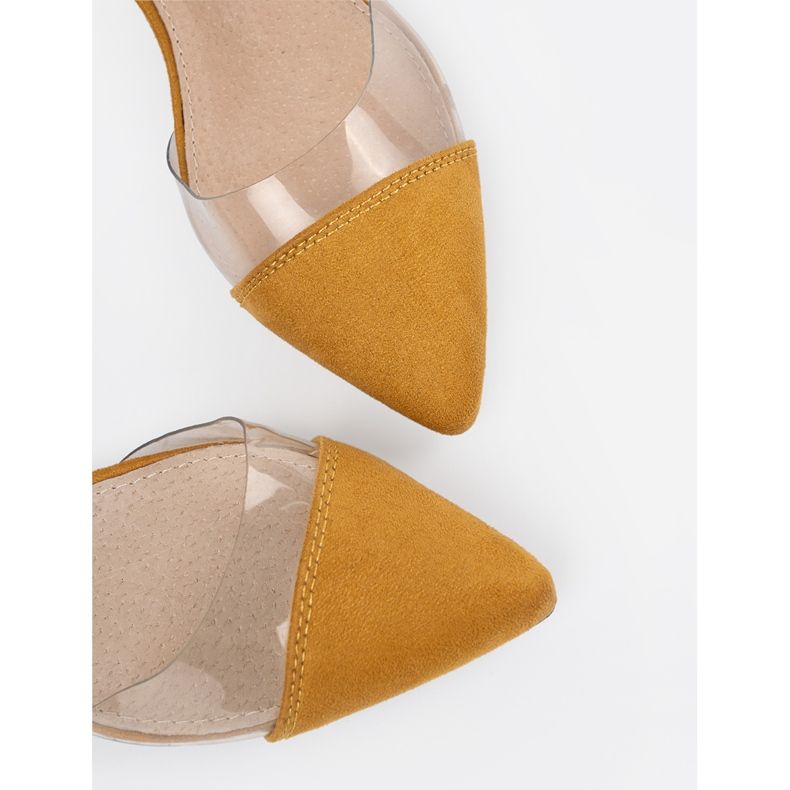 Goodin Hořčičné sandály s zakrytými prsty žlutá 1 Goodin Hořčičné sandály s zakrytými prsty žlutá 1