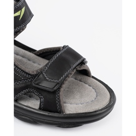 Shelvt Černé sportovní sandály černá 2