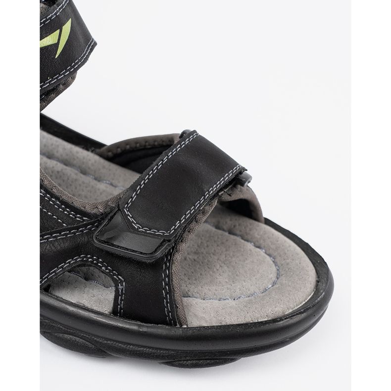 Shelvt Černé sportovní sandály černá 2