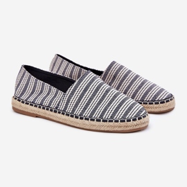 Pánské espadrilles s Braid Navy Blue modrý 1