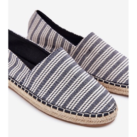 Pánské espadrilles s Braid Navy Blue modrý 2
