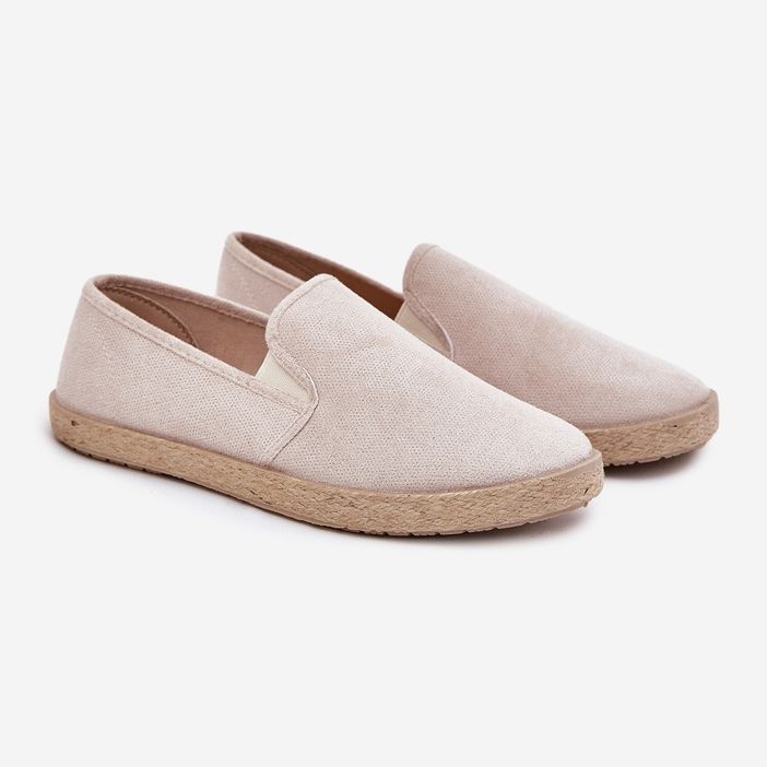 Pánské tenisky Espadrilles s ekologickou semišovou béžovou béžový 1 Pánské tenisky Espadrilles s ekologickou semišovou béžovou béžový 1