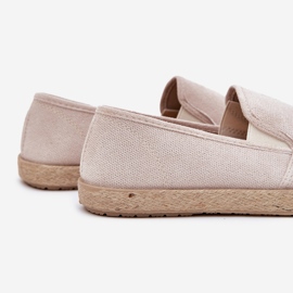 Pánské tenisky Espadrilles s ekologickou semišovou béžovou béžový 2