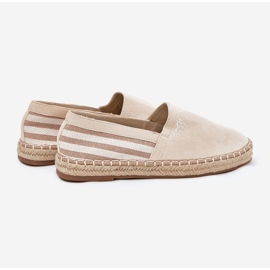 Pánský ekologický semiš espadrilles béžový 2