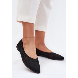 Dámské síťové baleríny černé černá 2 Dámské síťové baleríny černé černá 2