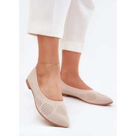 Dámský materiál Ballerinas béžové béžový 2