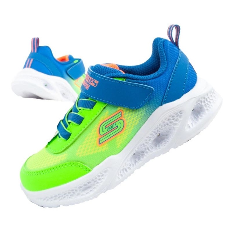 Skechers S Lights 401495N/BLLM boty modrý 1