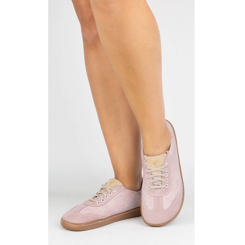 Bosé dámské kožené boty Olivier Eliza Pink Flowers růžový 2