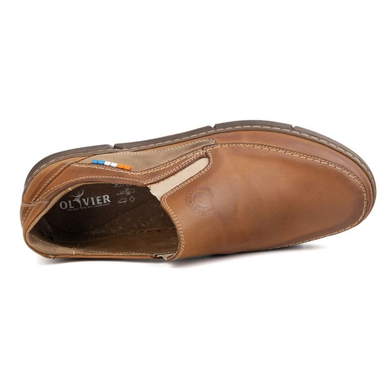 Olivier Slip-on 283gt velblouda hnědá kožená mokasiny hnědé hnědé hnědé hnědý 5