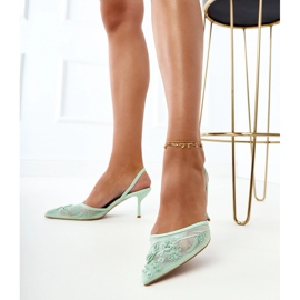 Zelená síťová čerpadla s korálky 1