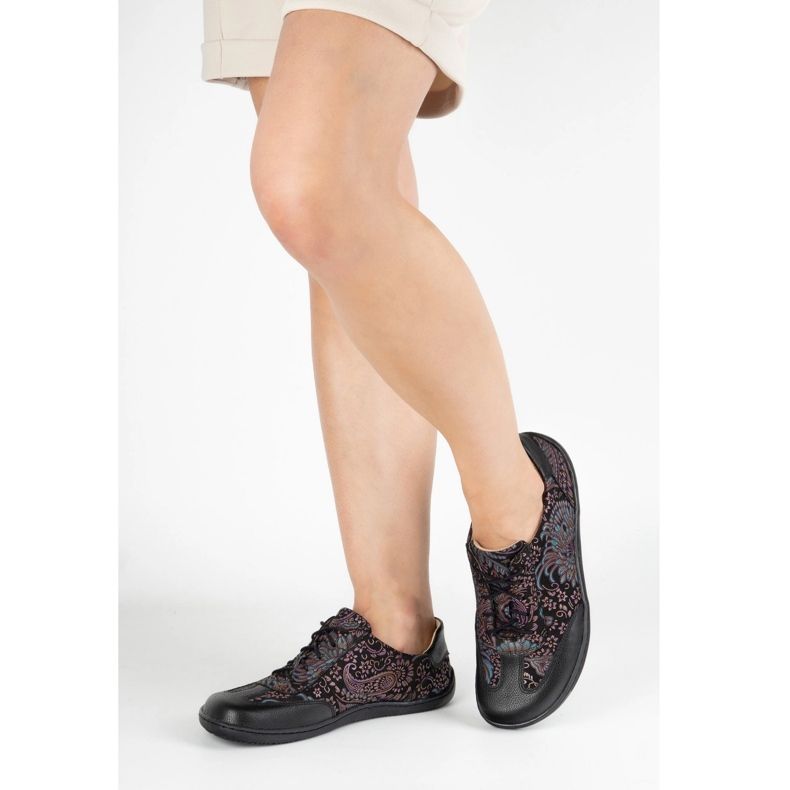 Olivier Bosé kožené boty Thalia Minimalistické boty fialové potisk fialový 2