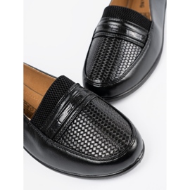 Černé klínové podpatky černý 1