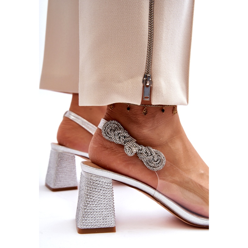 S. BARSKI Elegantní dámská čerpadla v stříbra MR91292-1 se zirkony stříbrný 5 S. BARSKI Elegantní dámská čerpadla v stříbra MR91292-1 se zirkony stříbrný 5