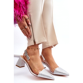 S. BARSKI Elegantní dámská čerpadla v stříbra MR91292-1 se zirkony stříbrný 6 S. BARSKI Elegantní dámská čerpadla v stříbra MR91292-1 se zirkony stříbrný 6