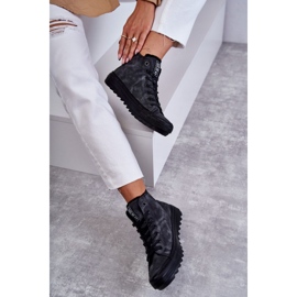 Big Star Dámské velké hvězdy izolované černé tenisky GG274069 šedá 5