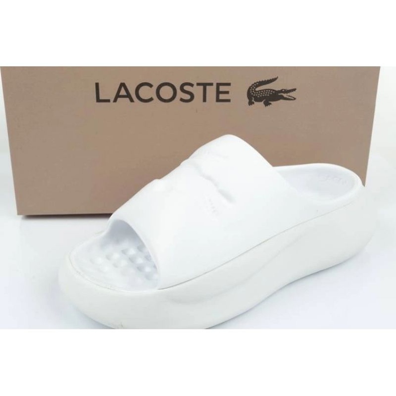 Lacoste servery Slide 745CFA000421G FLIP -FLOPS bílý 6 Lacoste servery Slide 745CFA000421G FLIP -FLOPS bílý 6