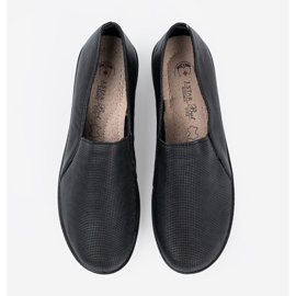 Shelvt Dámské černé boty na platformě černá 1