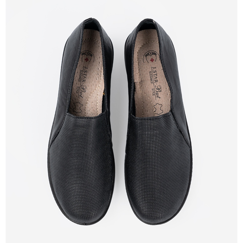 Shelvt Dámské černé boty na platformě černý 1