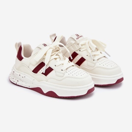 Boto Dětské tenisky na béžové a béžové platformě Grellio béžový 1