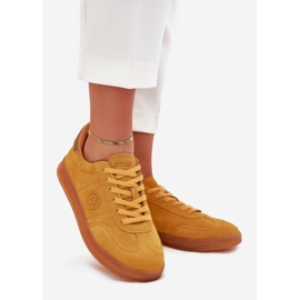 Big Star Dámské semišové tenisky Velká hvězda RR274846 Hi-Polish Yellow System žluť 1