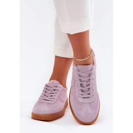 Dámské semišové tenisky Big Star RR274850 Hi-Polish Violet System fialová 2