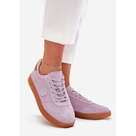 Dámské semišové tenisky Big Star RR274850 Hi-Polish Violet System fialová 1