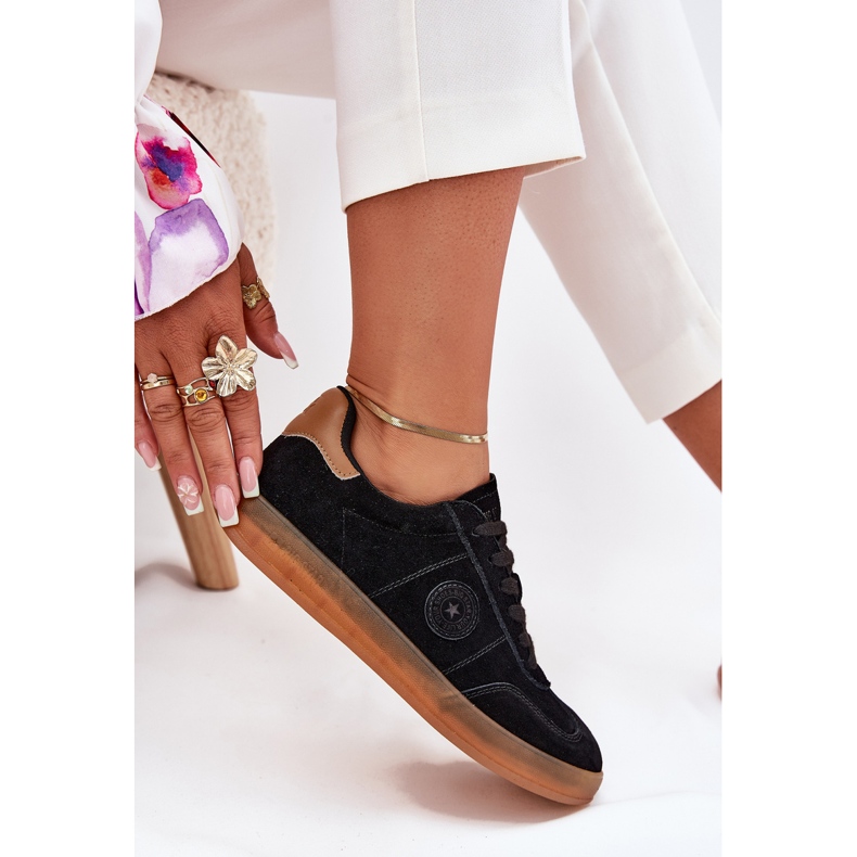 Dámské semišové tenisky Big Star RR274851 Hi-Polish System Black černý 2