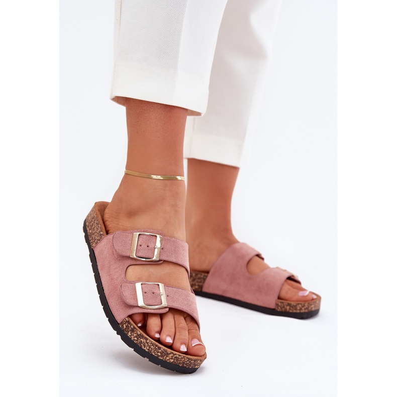 Boto Dámská kortina světle růžová podrážka růžový 2