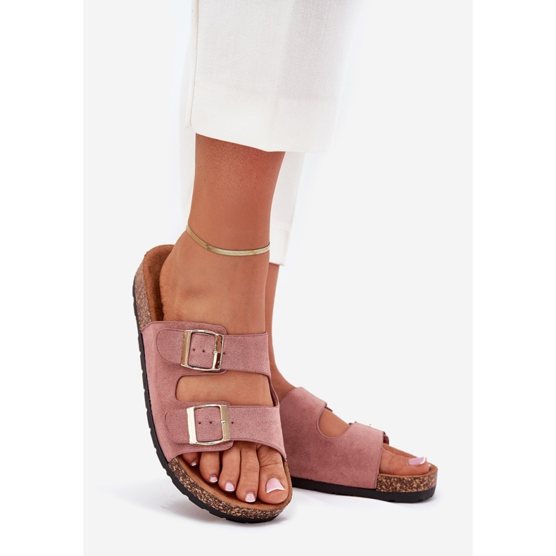 Boto Dámská kortina světle růžová podrážka růžový 1