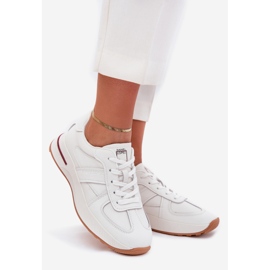 Big Star Dámské kožené sportovní boty Sneakers Velká hvězda od Daniel Lopez SS2D4042 WHITE bílý 1