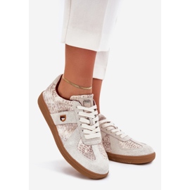 Big Star Dámské tenisky Velká hvězda od Daniel Lopez SS2D4032 Animal Beige vzor béžový 1