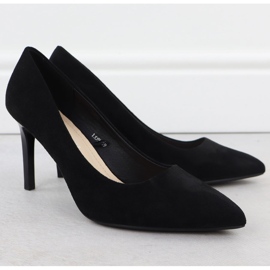 Čerpadla kolíky černé semišové Sergio Leone 1339 černý 2