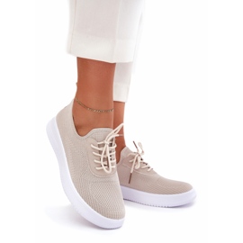 Seastar Materiál Slocked Sports Shoes na platformě ženská béžová béžový 1