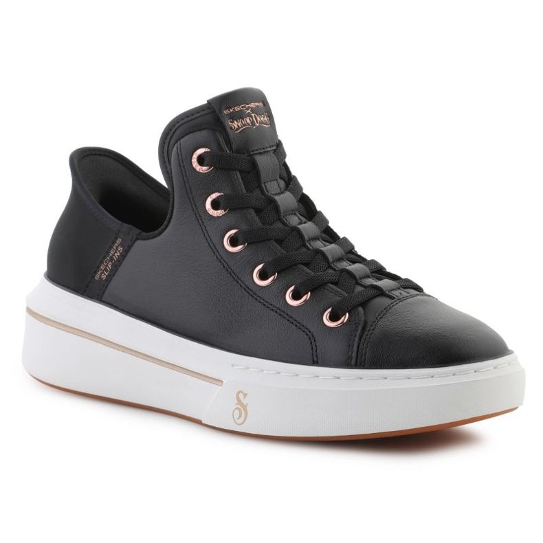 Skechers Slip-Inss: Snoop One-Og kůže v roce 186001-Blk černá 1