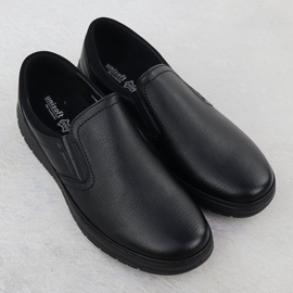 Pánské boty Elegantní posuvné černé UNISOFT 7155 2