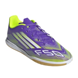 Adidas F50 Club ve fotbalové botě Jr Ji0042 fialová 1