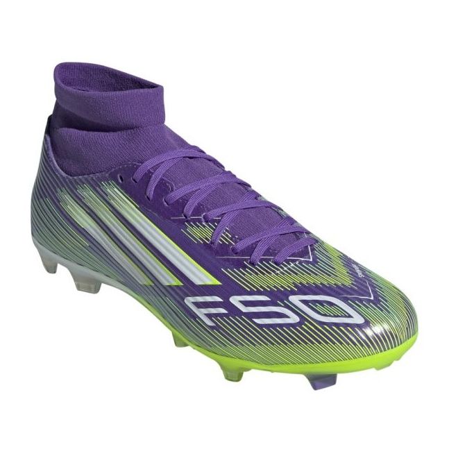 Adidas F50 League FG/Mg Mid Football Shoes v JI0886 fialová 1