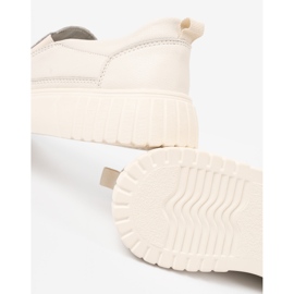 Sergio Leone Kožené boty na béžové platformě béžový 1 Sergio Leone Kožené boty na béžové platformě béžový 1