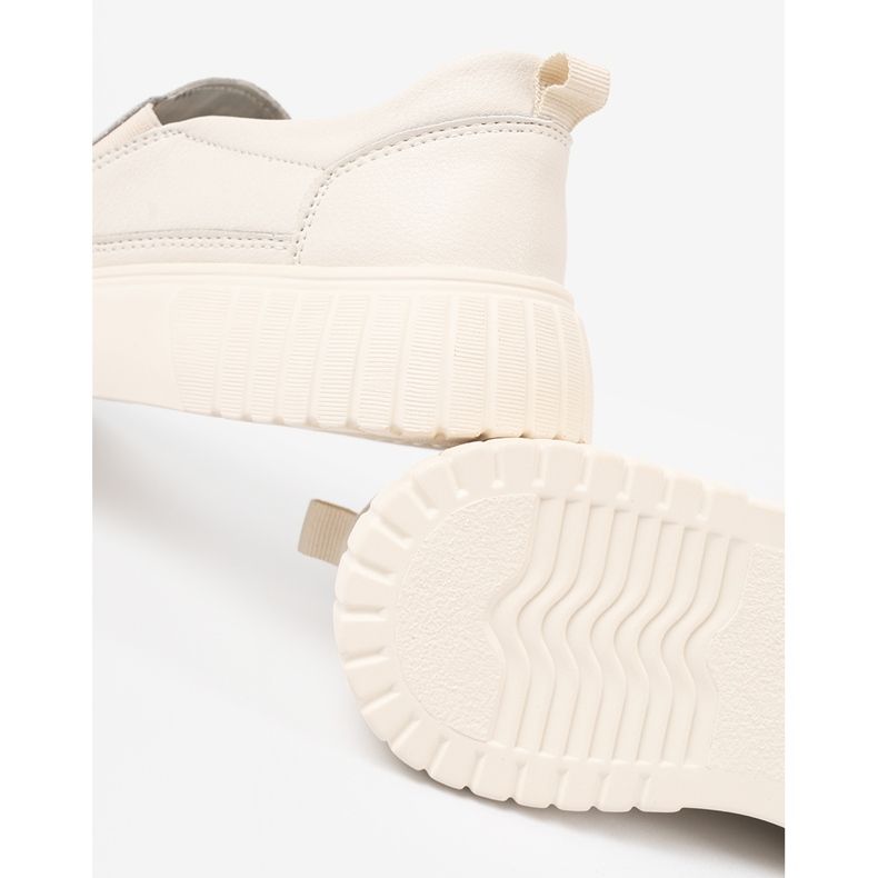 Sergio Leone Kožené boty na béžové platformě béžový 1 Sergio Leone Kožené boty na béžové platformě béžový 1