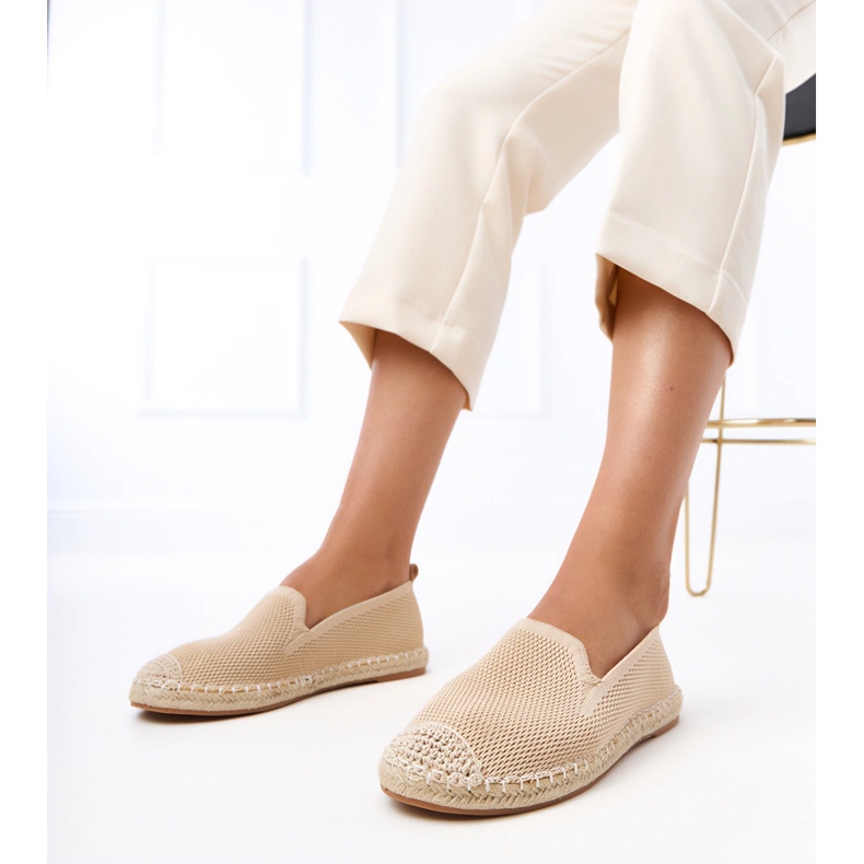 Beige Espadrilles na platformě Luna béžový 1