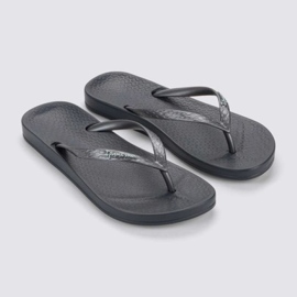 Dámské ipanema flip -flops Anatomica 81030 BB624 Black šedá 2 Dámské ipanema flip -flops Anatomica 81030 BB624 Black šedá 2