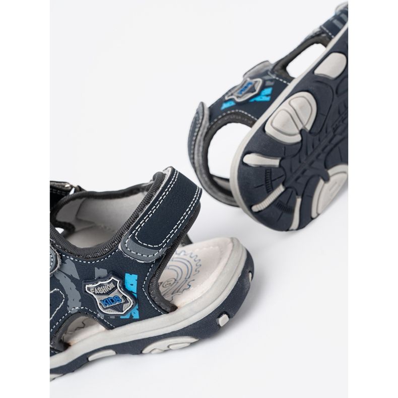 Shelvt Navy Blue Children's Sandals 1