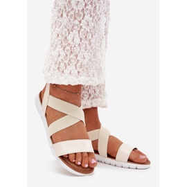 Boto Klasické dámské sandály sklouzly světlem Beige Norina béžový 1