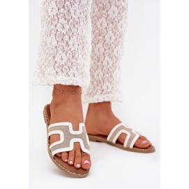 Boto Flip -flip -flip -flops s plochým pokojem bílý 2