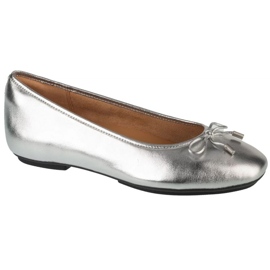 Dámské baleríny Fitflop Delicato Bow Soft Ballerina IH2-011 Metallic s lukem stříbro 1