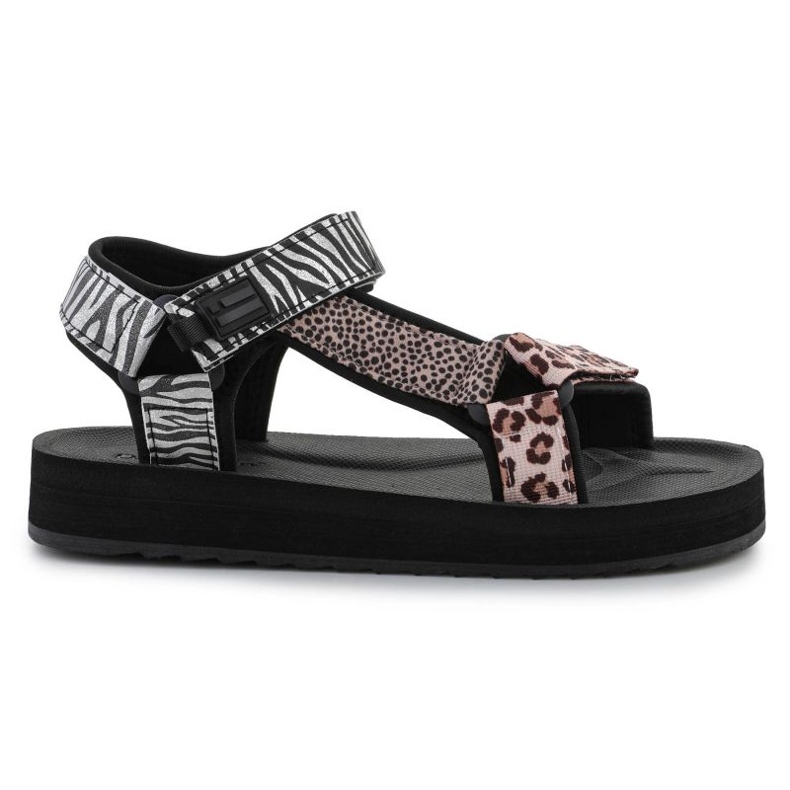 Sandály D.Franklin Forest High Strips Animal Print DFSH404002-ABLA černý 6
