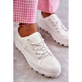 Big Star Malované ženské tenisky Velká hvězda KK274045 Bílá bílý 4