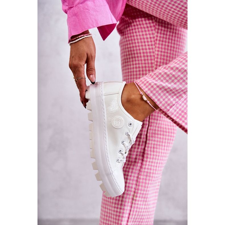 Big Star Malované ženské tenisky Velká hvězda KK274045 Bílá bílý 2 Big Star Malované ženské tenisky Velká hvězda KK274045 Bílá bílý 2