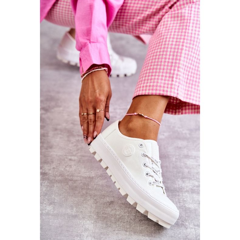 Big Star Malované ženské tenisky Velká hvězda KK274045 Bílá bílý 1 Big Star Malované ženské tenisky Velká hvězda KK274045 Bílá bílý 1